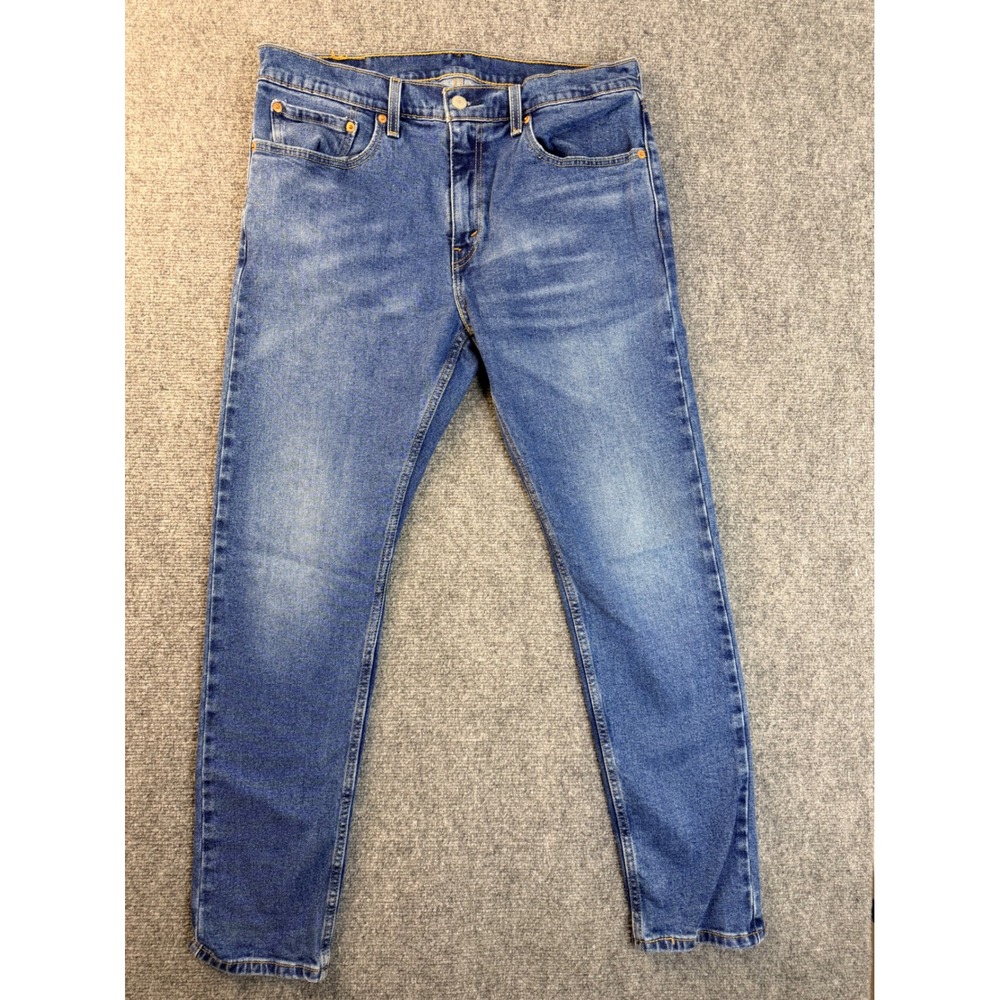 Levis 512 Slim Taper Jeans Mens 33x30 Blue Denim Medium Wash Stretch Workwear
